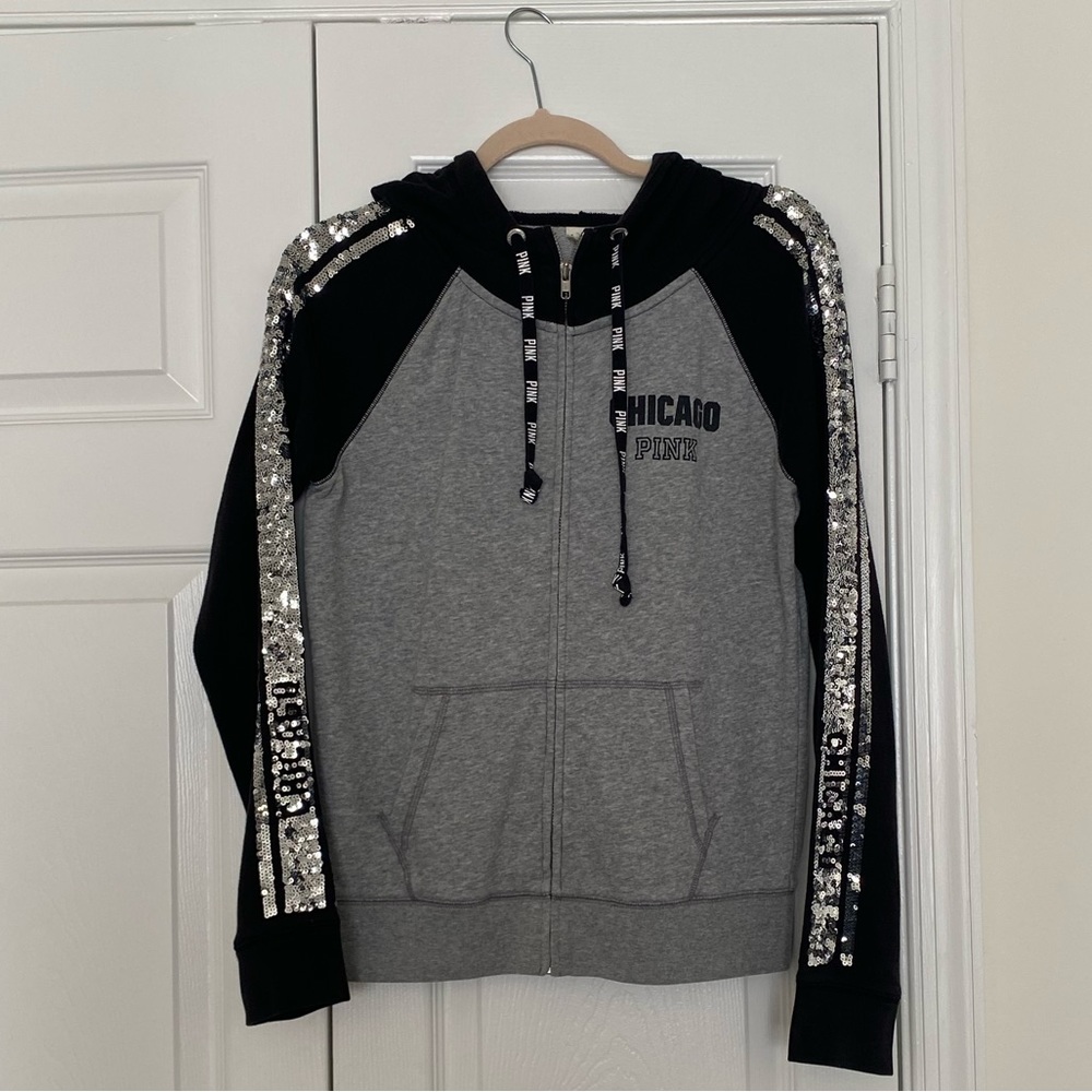 PINK Victoria’s Secret Chicago Zip Up Hoodie
